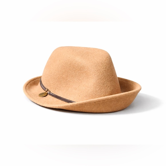 Banana Republic Other - Vintage Banana Republic Italian Wool Safari Fedora Hat Camel Size M/L Travel